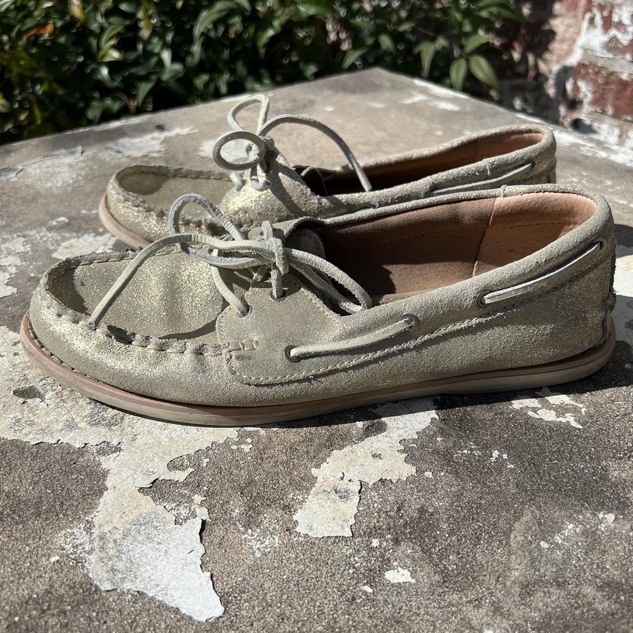 Shops sperry gold glitter boat shoes