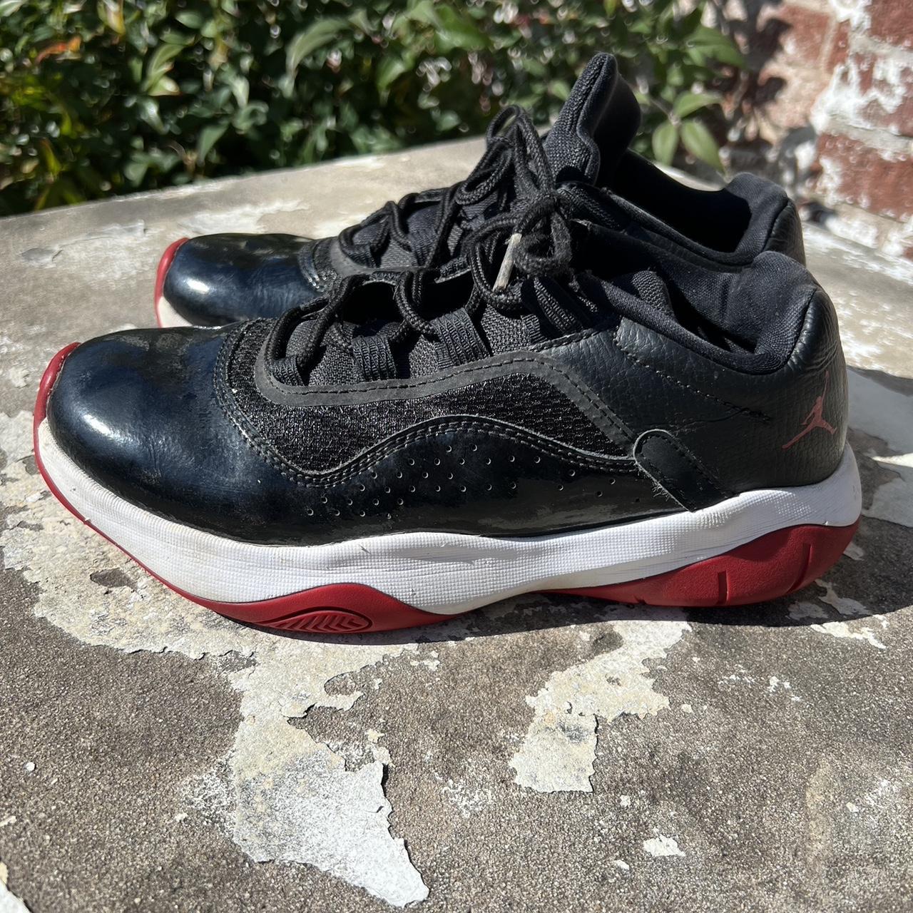 Jordan 11 CMFT Low Bred 2021 Size 5Y Black and. Depop