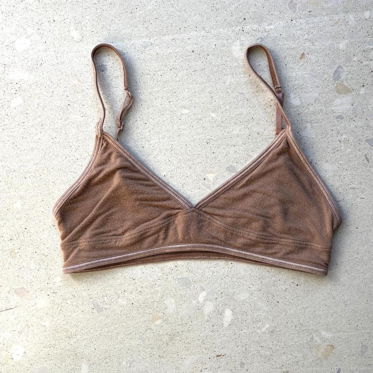 Joah Brown bralette in tan/buff. Size S/M - Depop