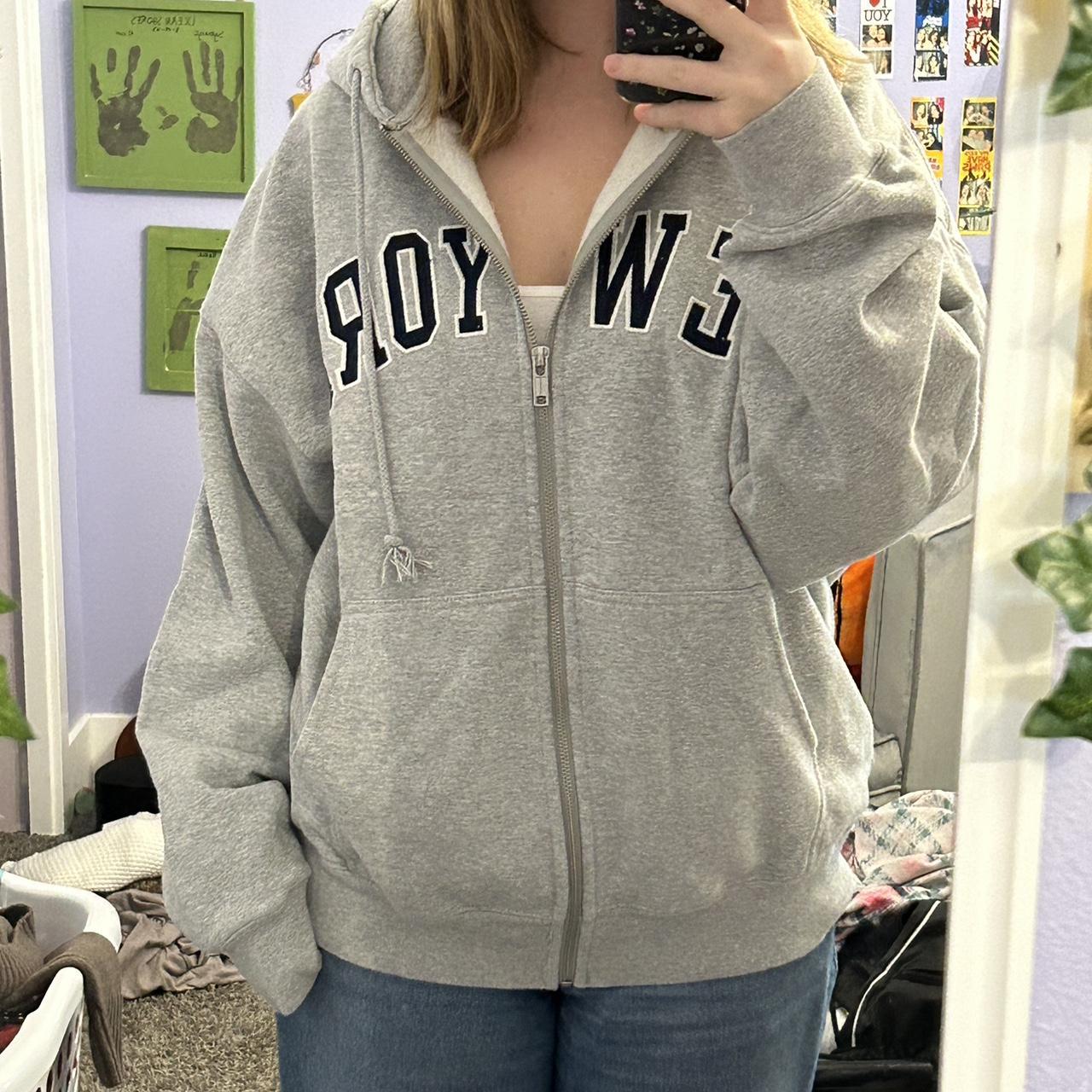 ‼️ ON HOLD ‼️ brandy melville new york zip up small... Depop