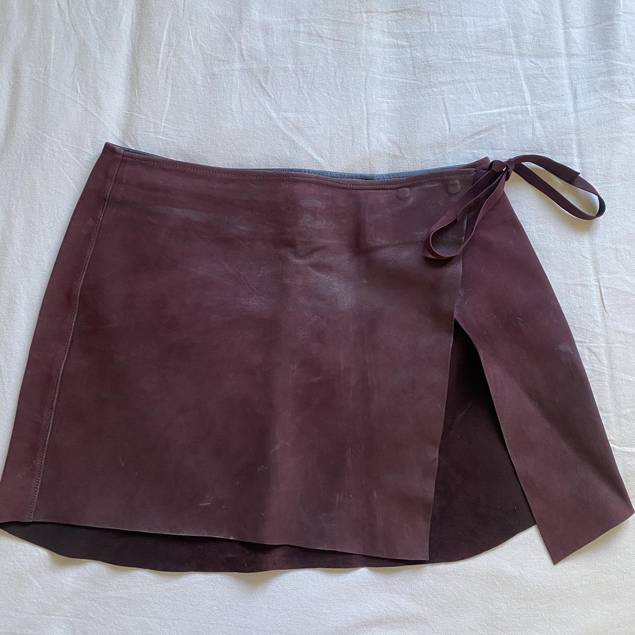 The lair suede leather skirt Size 12 #thelair... - Depop