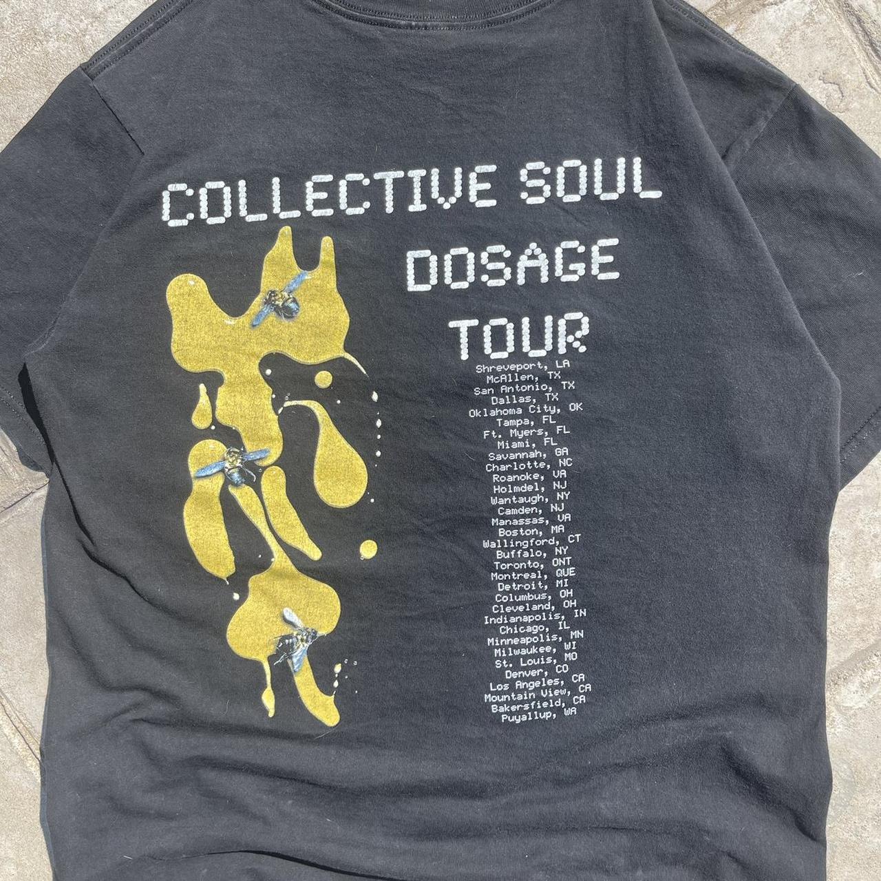 Vintage 90s collective soul dosage tour band T shirt | Depop