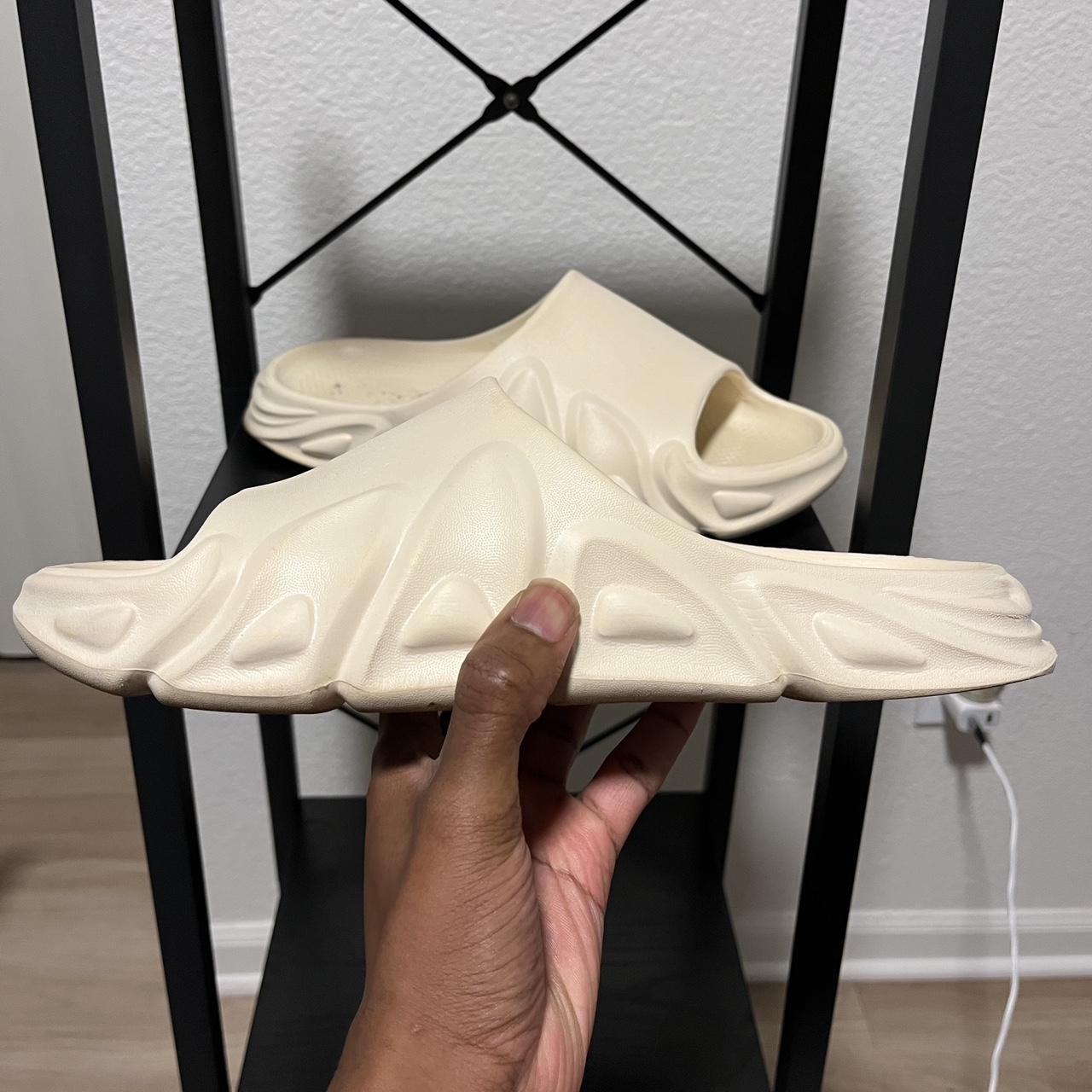 Men's Slides - Cream/White - US 11 – Foam Slides … - image 1