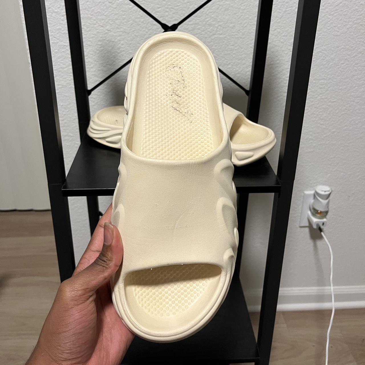 Men's Slides - Cream/White - US 11 – Foam Slides … - image 4