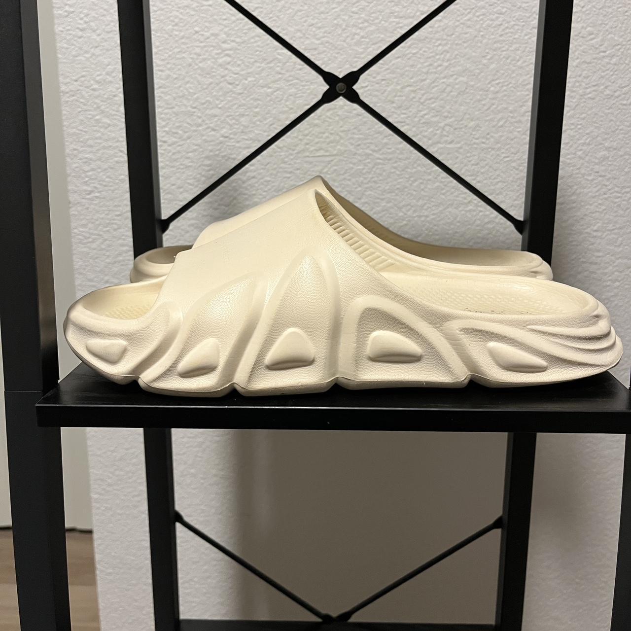 Men's Slides - Cream/White - US 11 – Foam Slides … - image 3