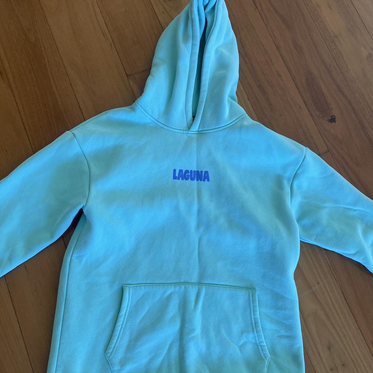 laguna hoodie aqua medium Depop