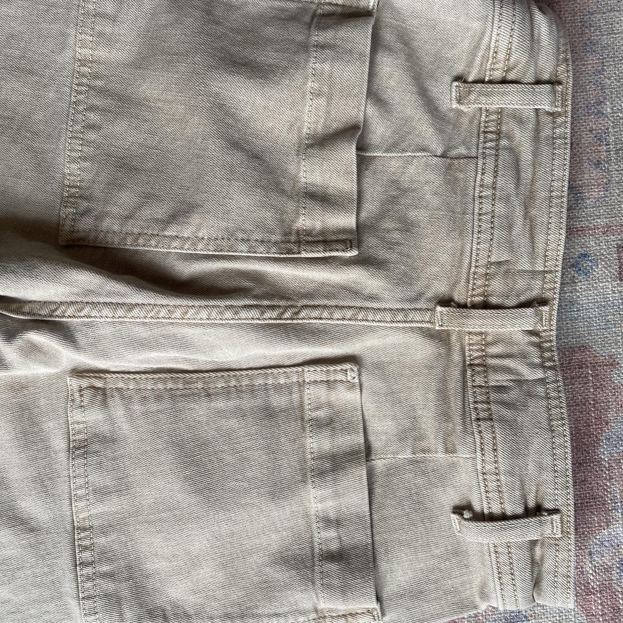 Zara Marine Straight Pants - beige - size 4 US -... - Depop