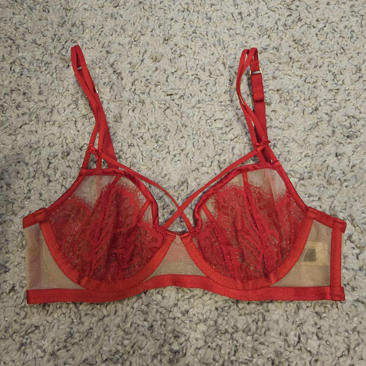 Dita Von Tease red bra, This lacey red bra was...