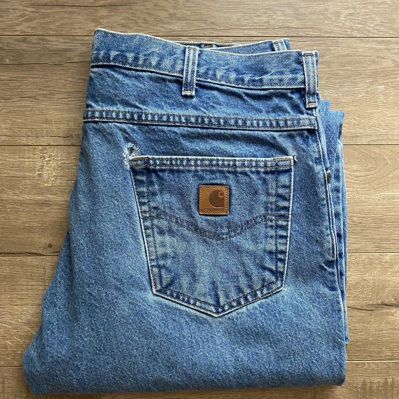 Vintage Relaxed Fit Carhartt Jeans 🛠️ 38x28 ‼️small... - Depop