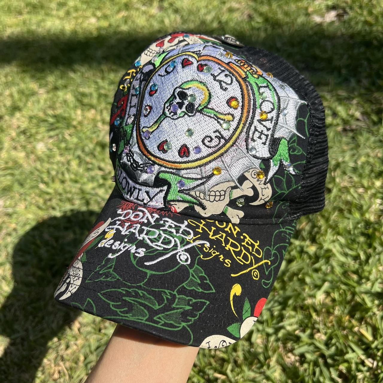 New y2k/90s Ed Hardy trucker hat. Super hard tiger | Depop