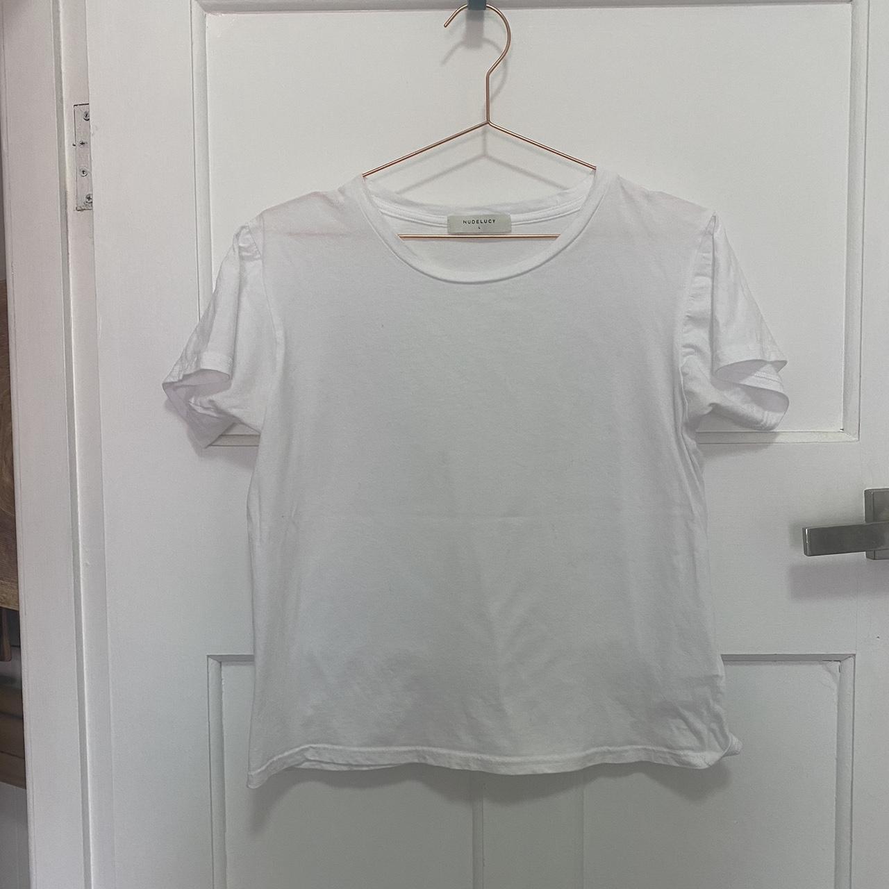 Nude Lucy Harper Basic Crew Neck T-Shirt in... - Depop