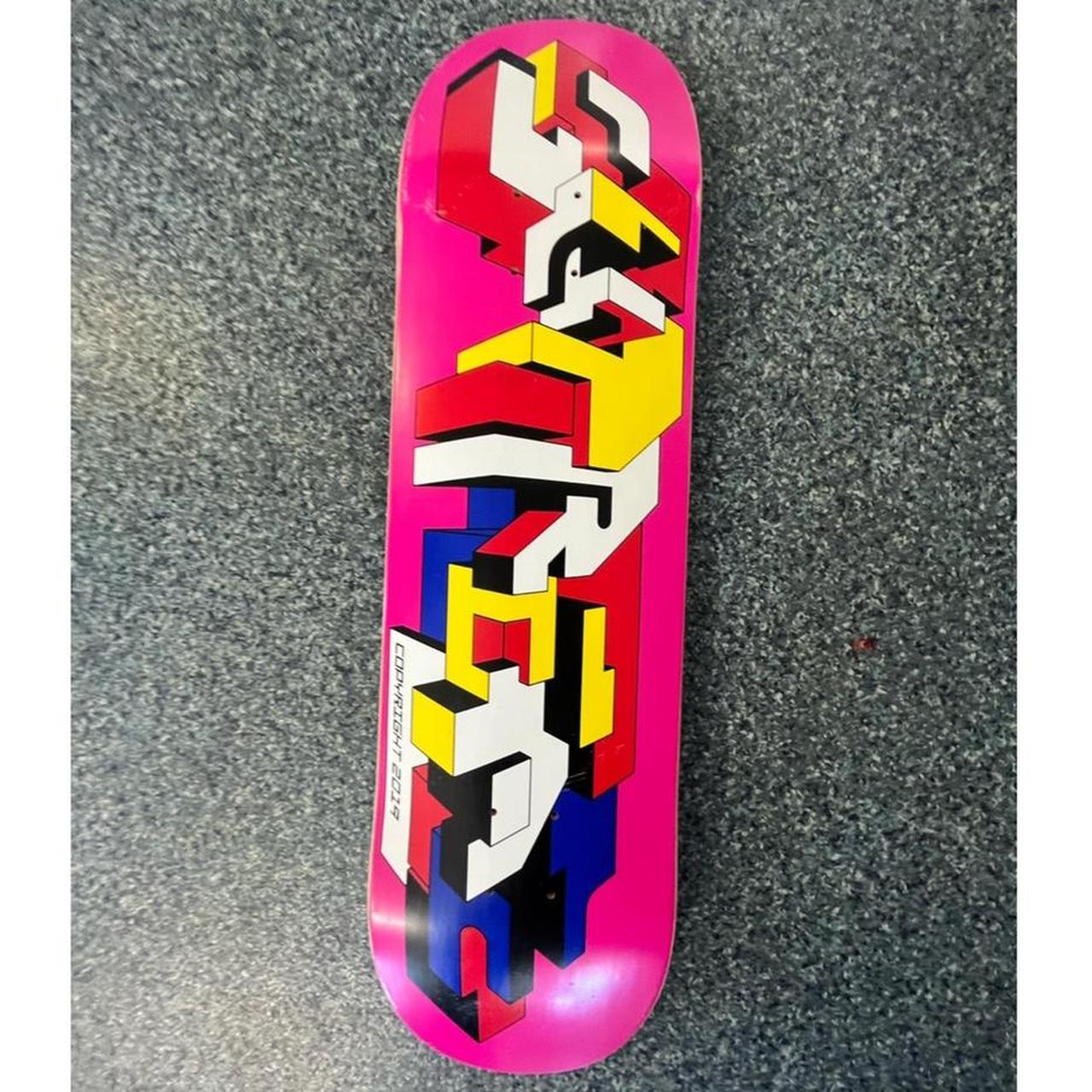 Supreme Delta Logo Skateboard Deck Dark Magenta... Depop