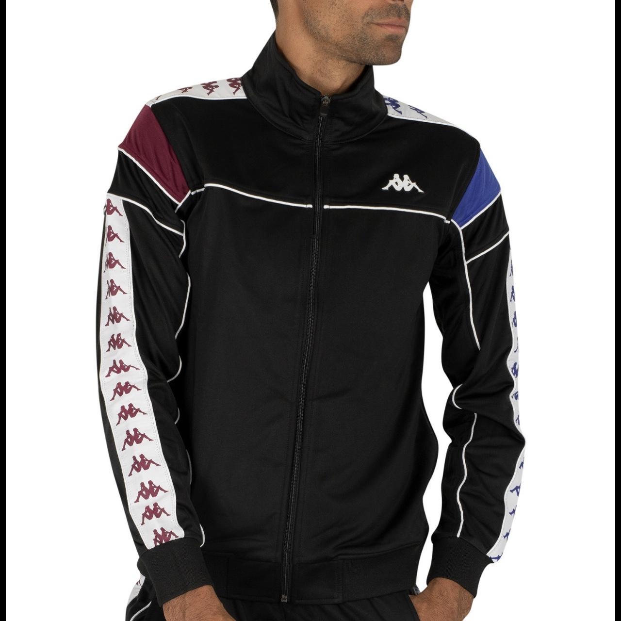 Kappa 222 Banda Merez slim fit black track jacket