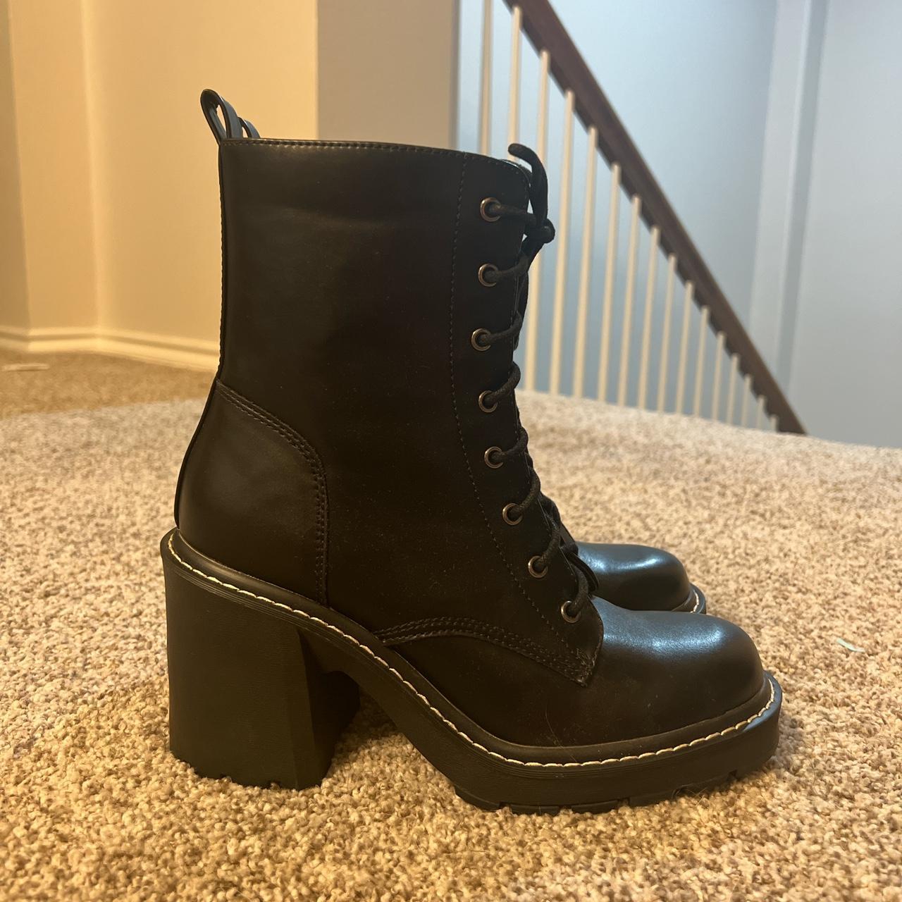 Madden Girl Womens Black Boots Depop 7906