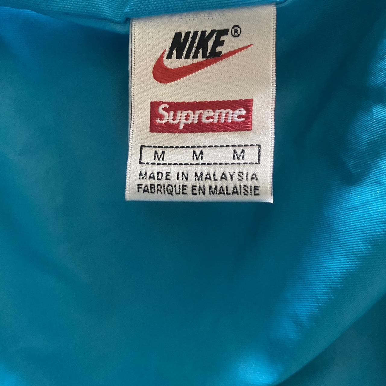 Supreme nike trail running jacket blue deals