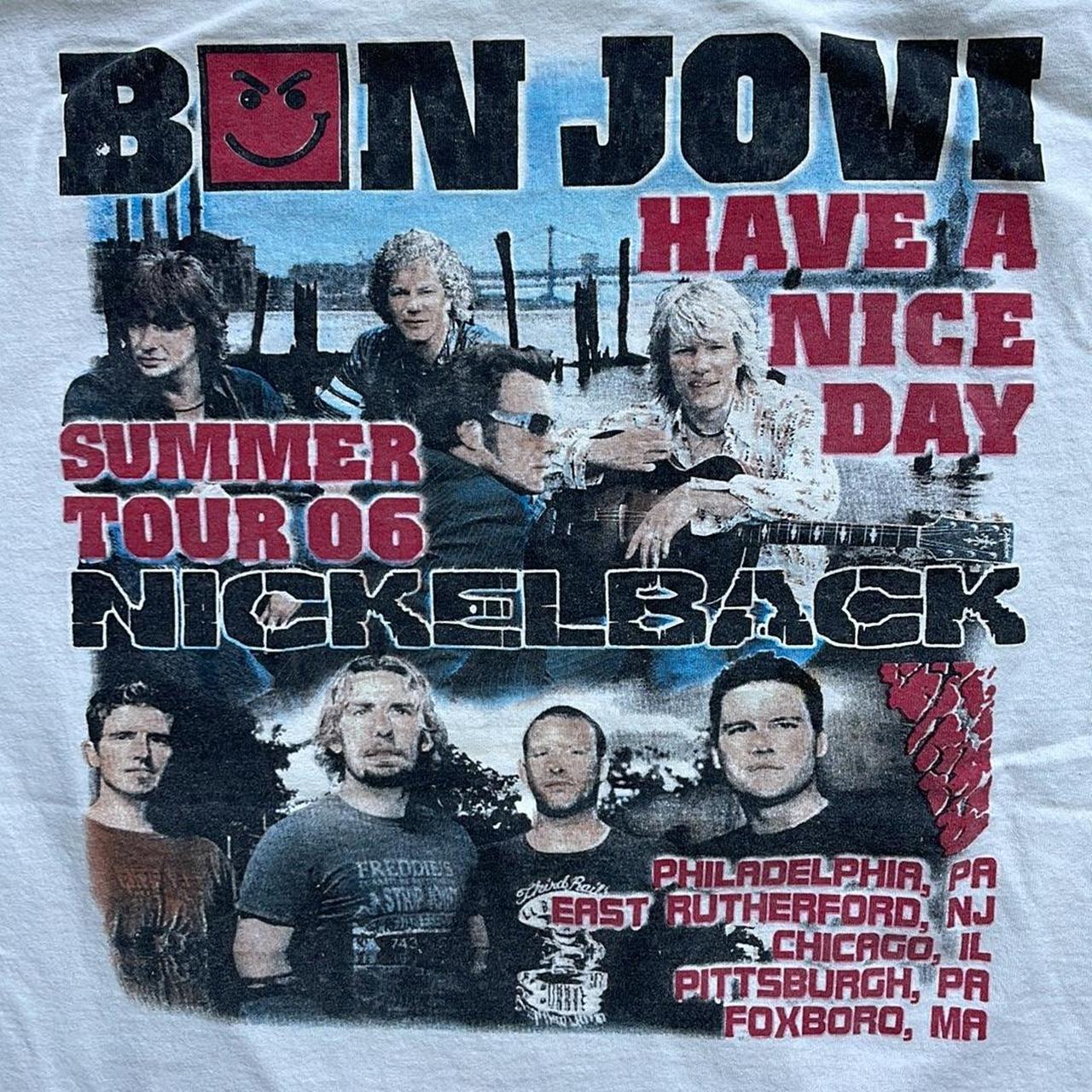 Bon Jovi buy Nickleback Tour Shirt