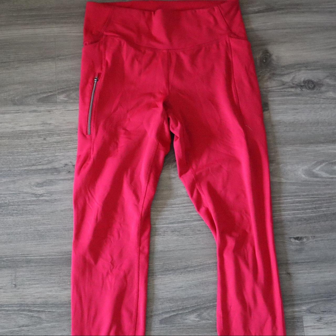 Red all in motion size medium leggings.