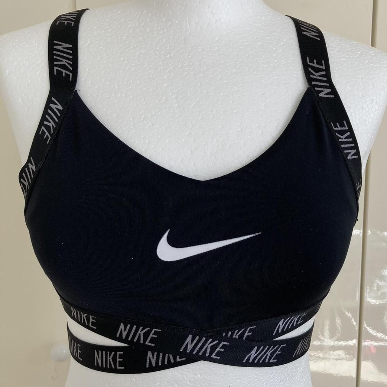 Nike black strappy sports bra No padding, worn many... Depop