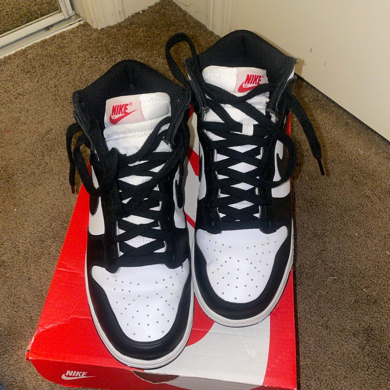 womens nike black and white high tops