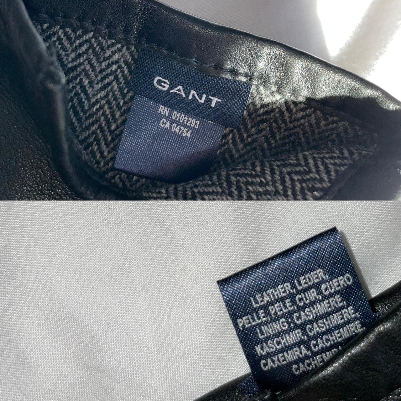 GANT LEATHER GLOVES CASHMERE LINING • ONE SIZE Depop