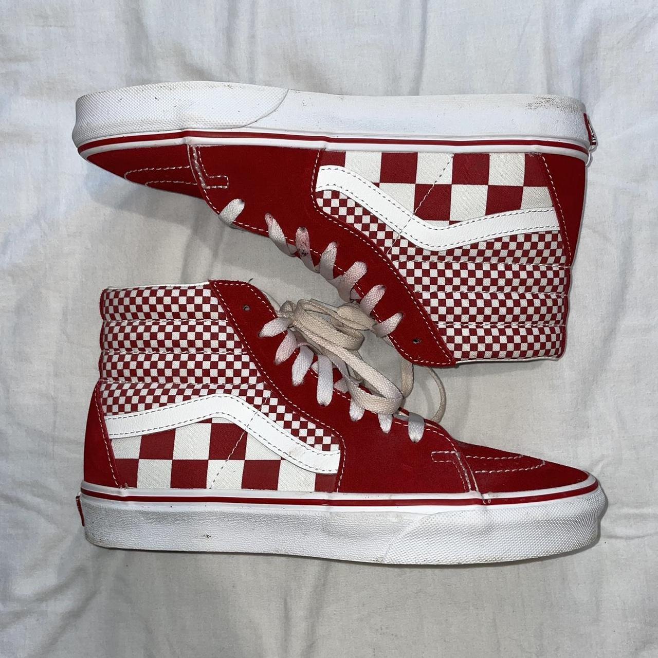 Vans mix checker on sale red