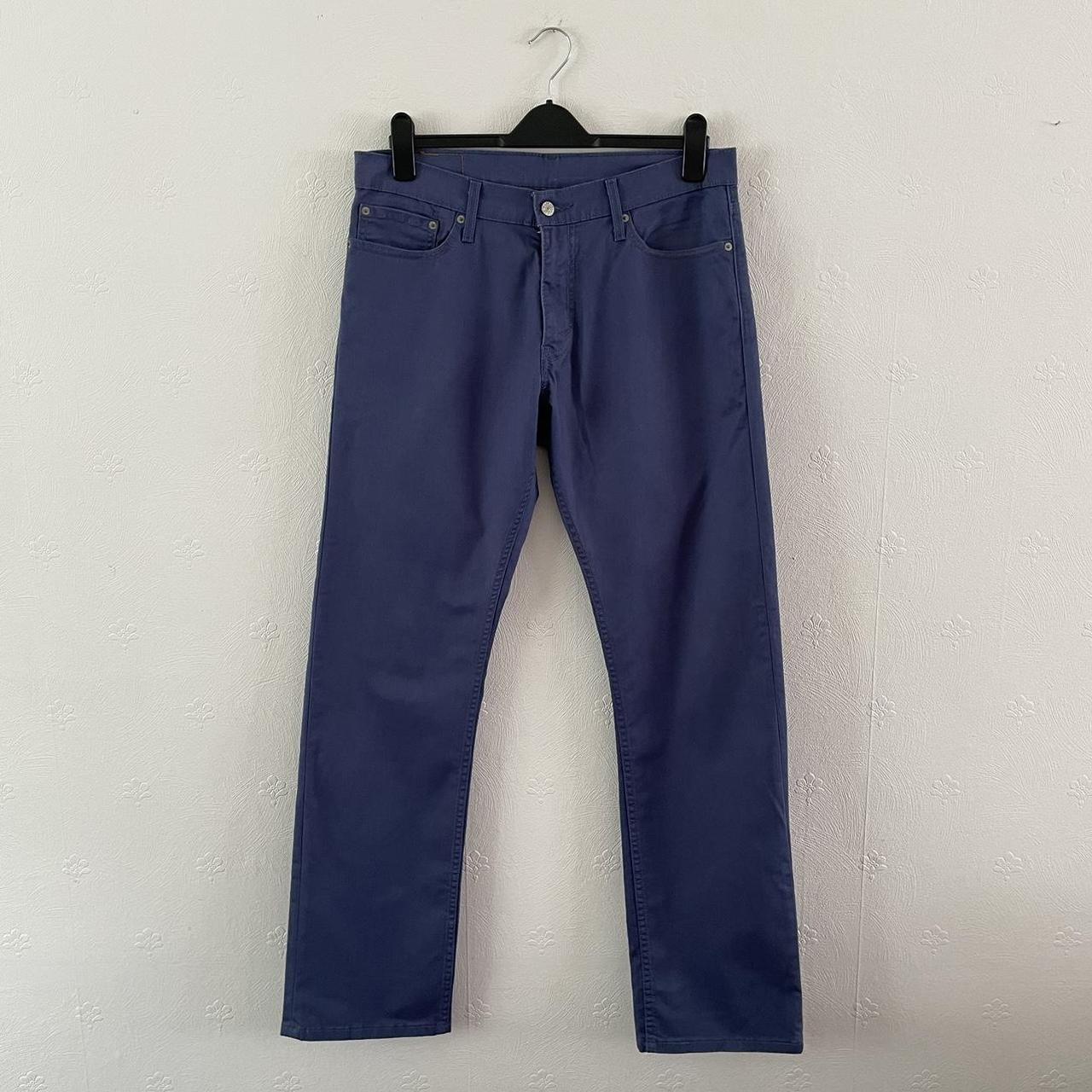 LEVIS 514 CHINOS • SIZE W34 L34 • BLUE #trousers... - Depop