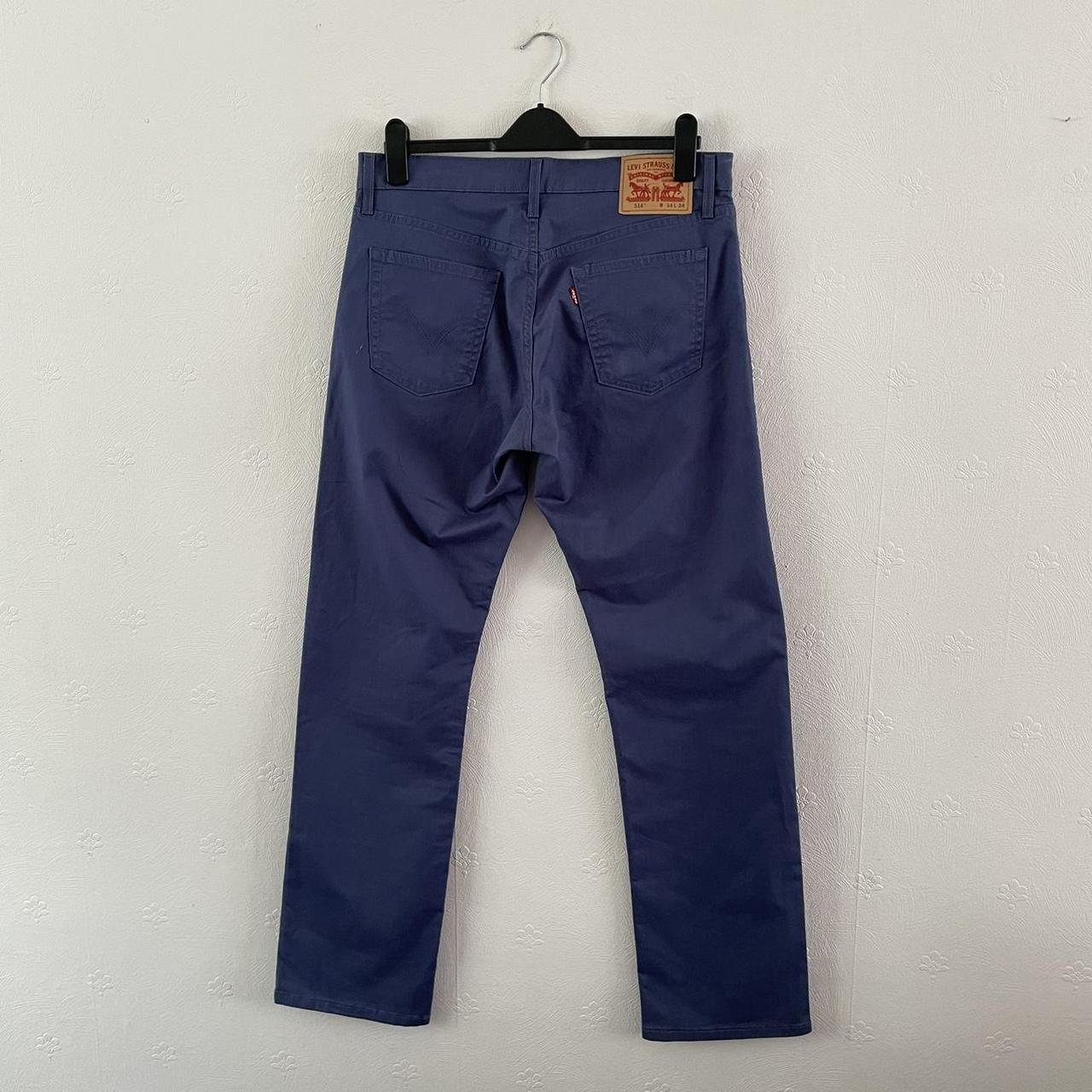 LEVIS 514 CHINOS • SIZE W34 L34 • BLUE #trousers... - Depop