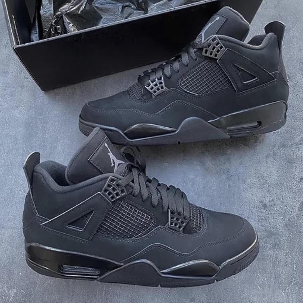 ⚫️ Black Cats Jordan 4s ⚫️100% Authentic ⚫️Size: Uk... - Depop