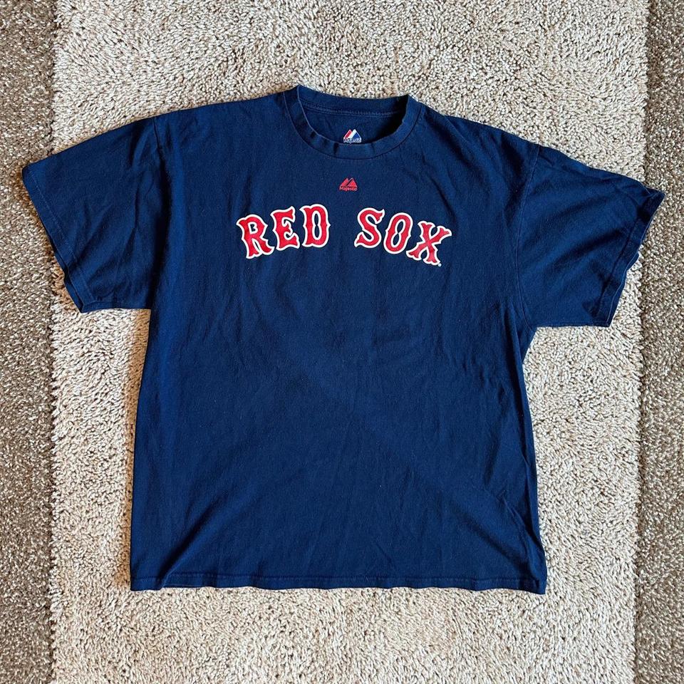 Boston Red Sox Baseball Shirt 2B Dustin Pedroia No - Depop