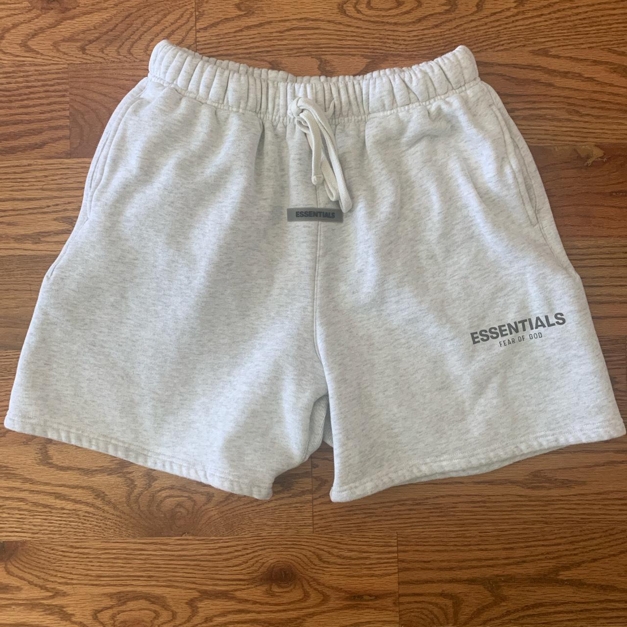 Essentials FOG Shorts Grey - Depop