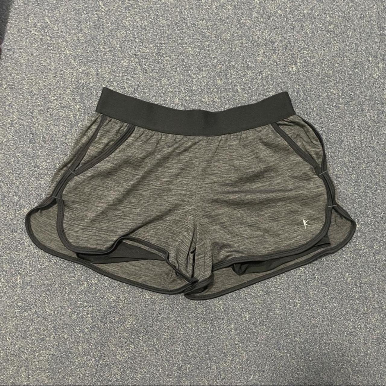 Danskin Now Black and Grey Running Shorts Used only - Depop