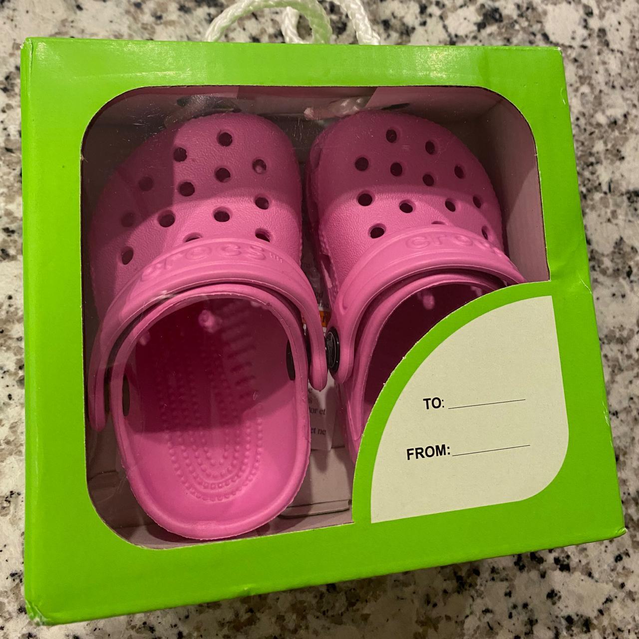 Crocs Littles, Brand New, Size C2 C3, Taffy Pink - Depop