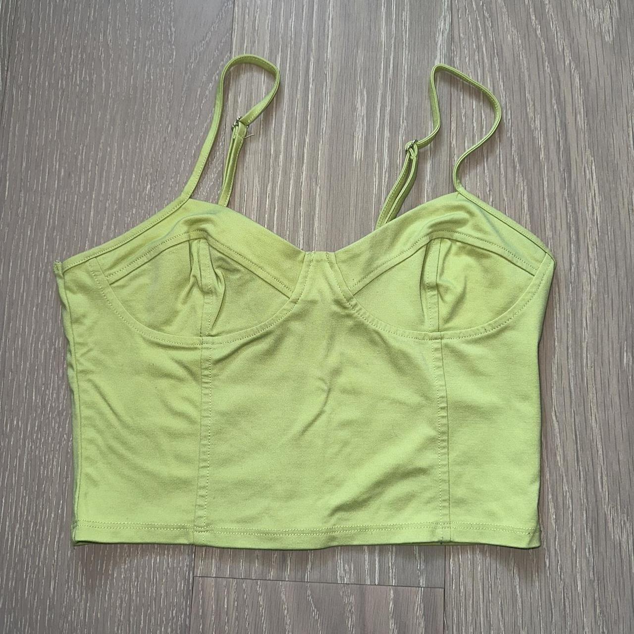 Lime green corset top 🥝 | SIZE S Fits size 2-4.... - Depop