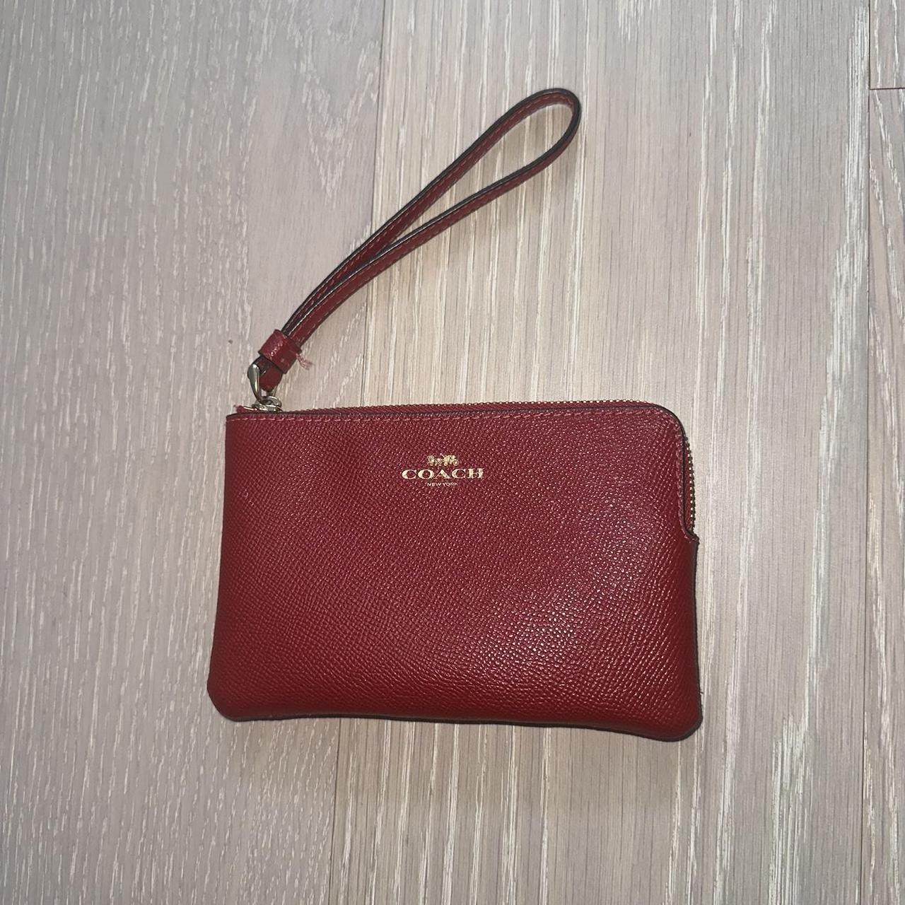 Coach wallet online burgundy