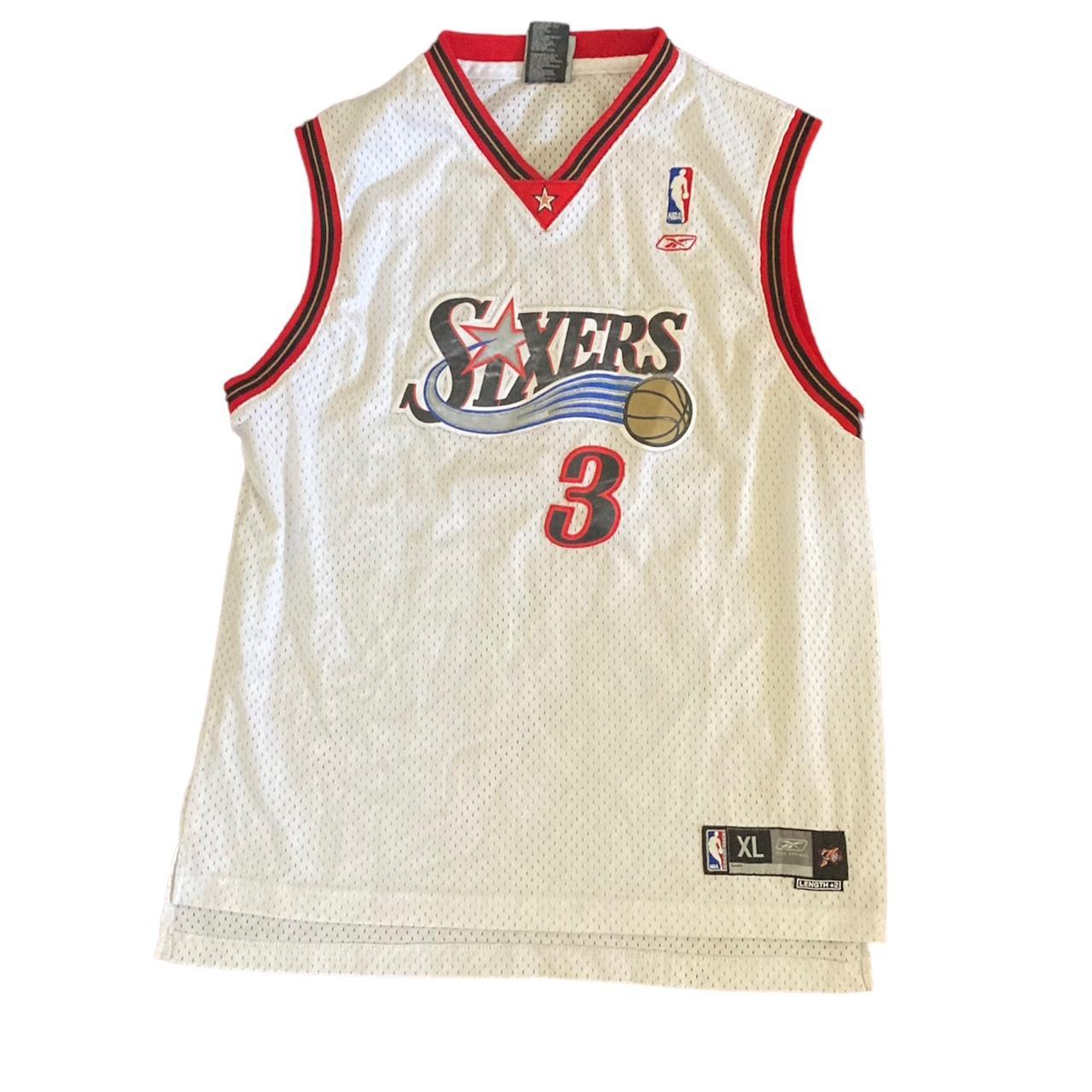 Allen Iverson Black and Gold Sixers XL basketball jersey - Jerseys
