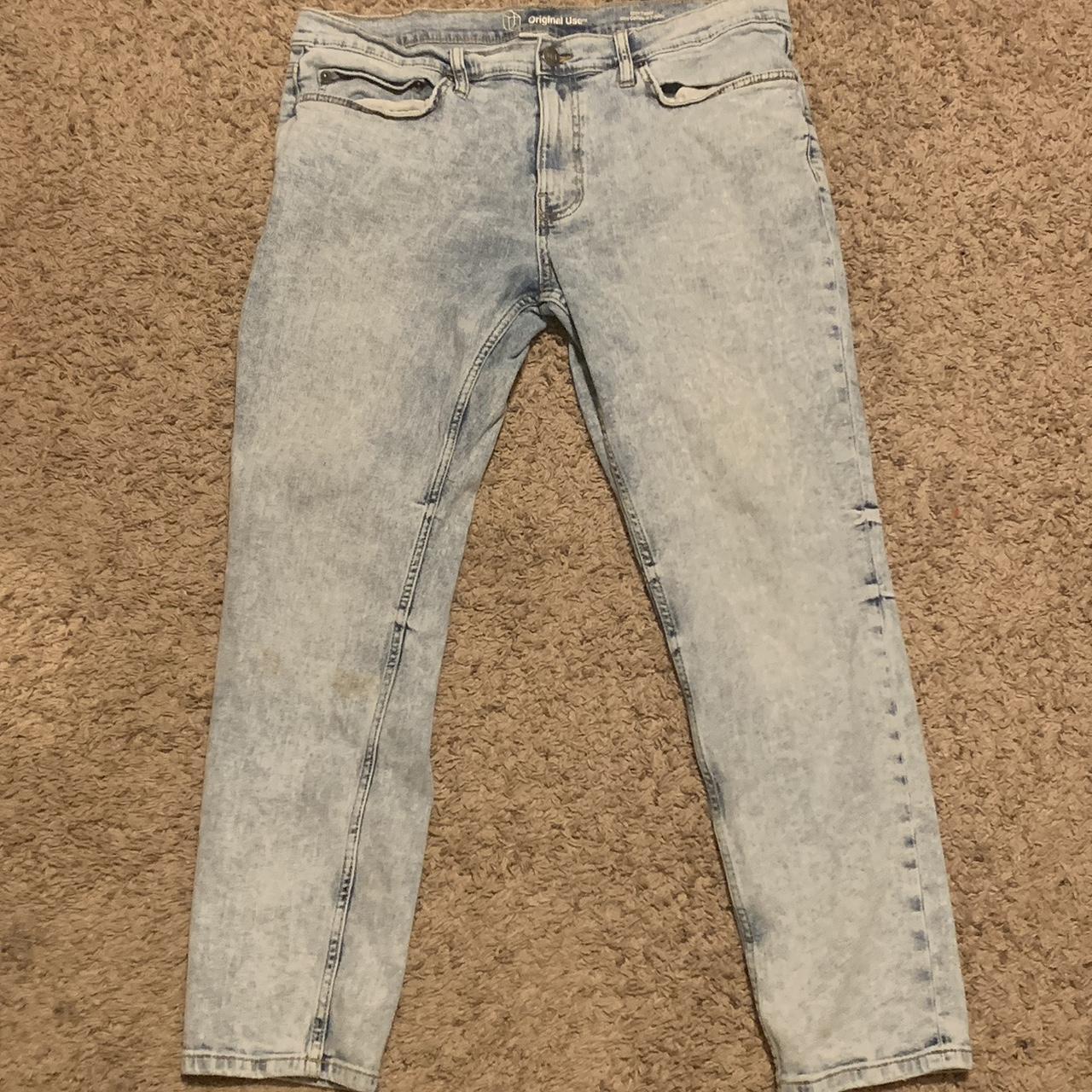 Faded “Original Use” Jeans. 38 w 32 l. Slimmer... Depop