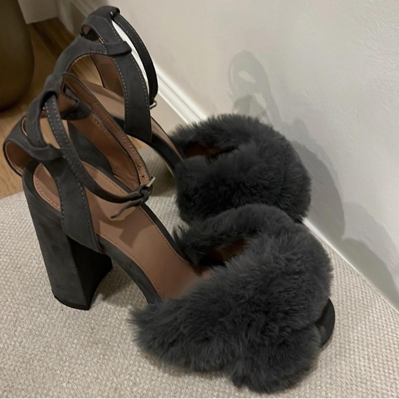 Faux hotsell fur heels