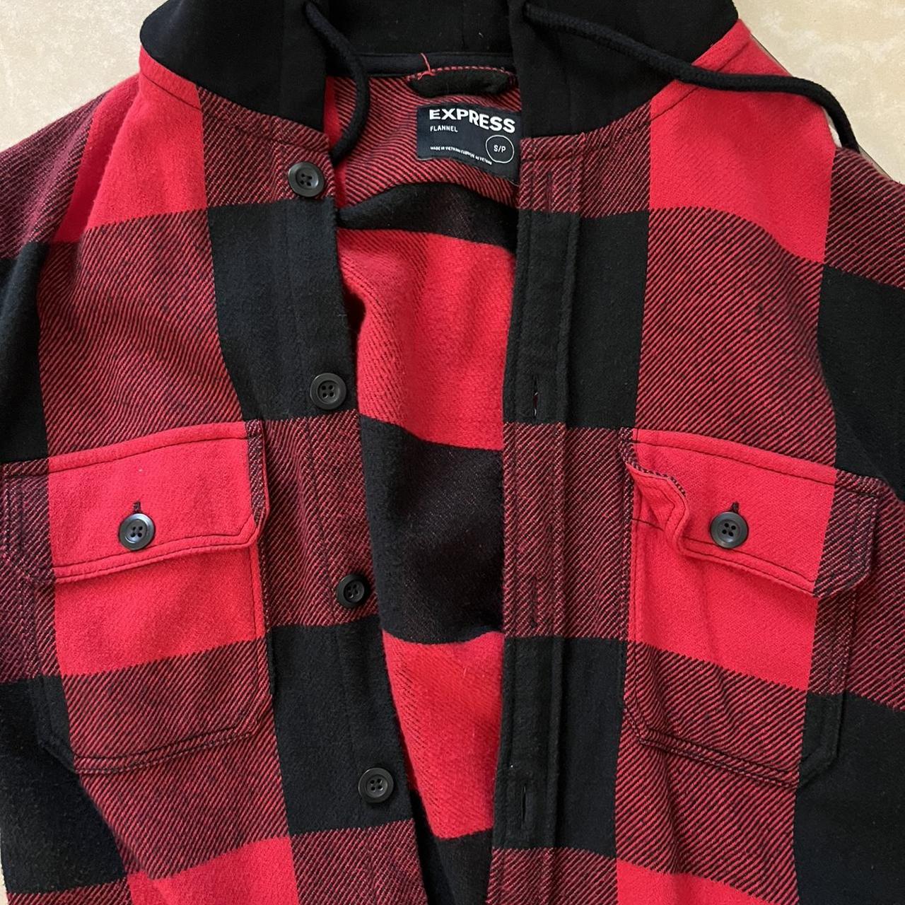 Express flannel online hoodie