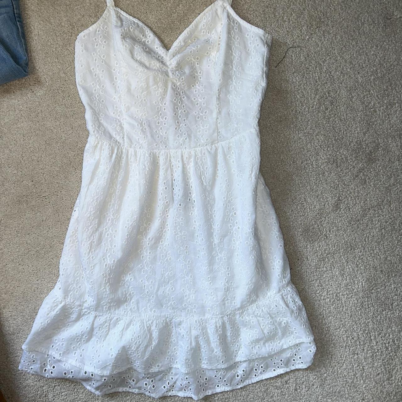 Hollister Co. Women's White Dress | Depop