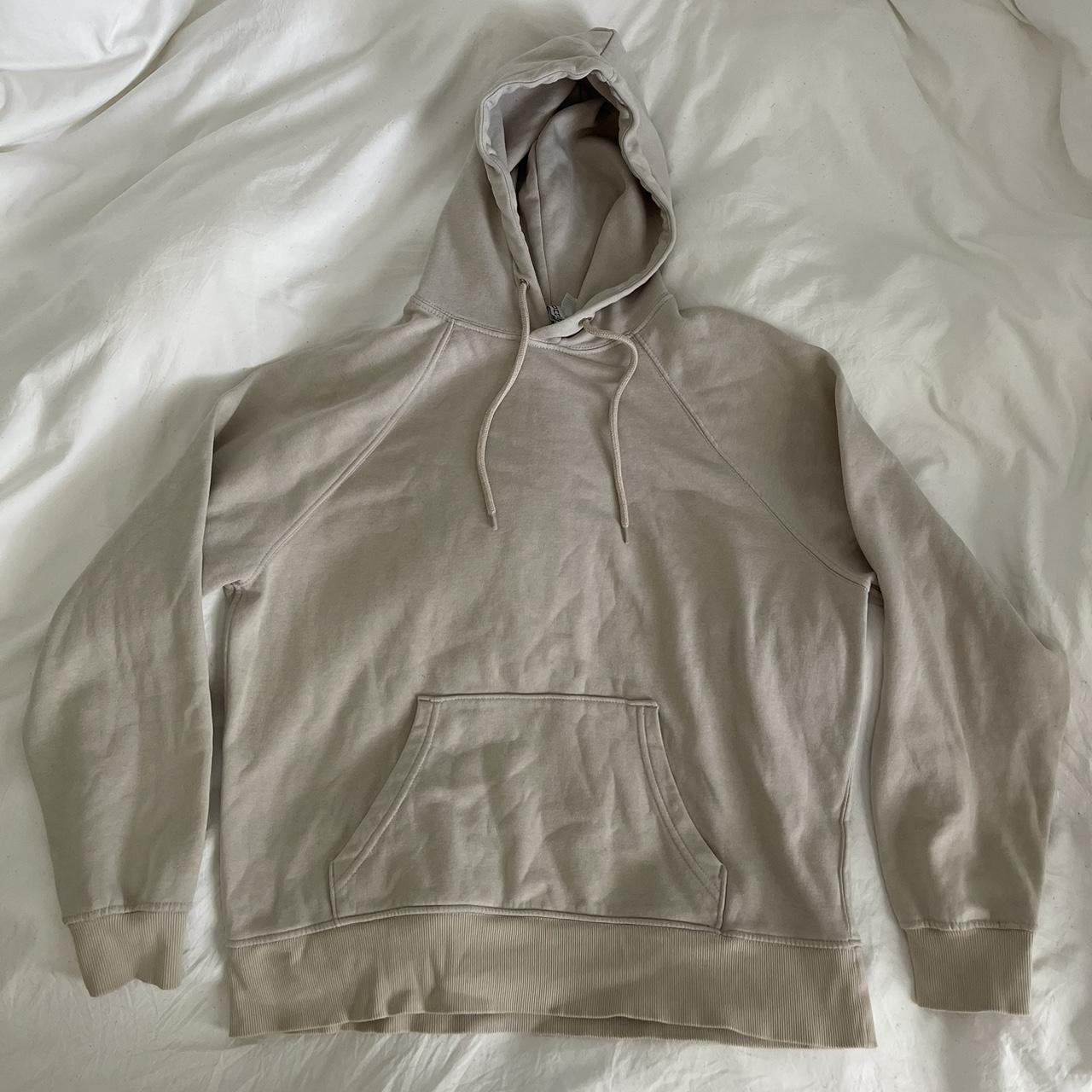 H&M Women's Cream Hoodie Depop