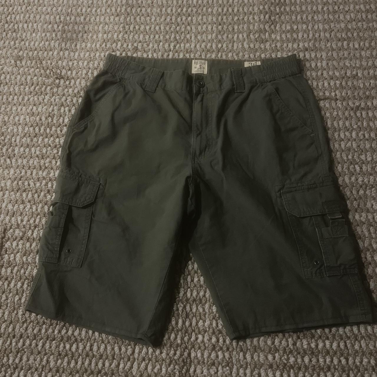 Red Head brand co. Cargos turned into baggy shorts... - Depop