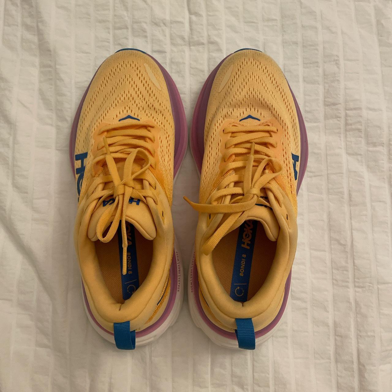 hoka bondi 8 in color “impala/cyclamen” size 7B in... - Depop