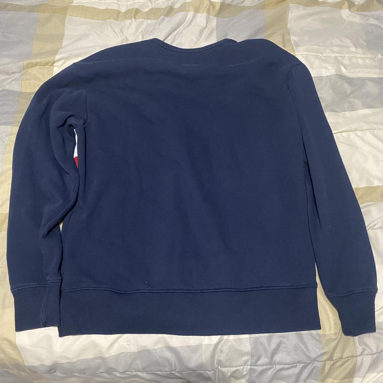 blue red and white Hollister california sweater - Depop