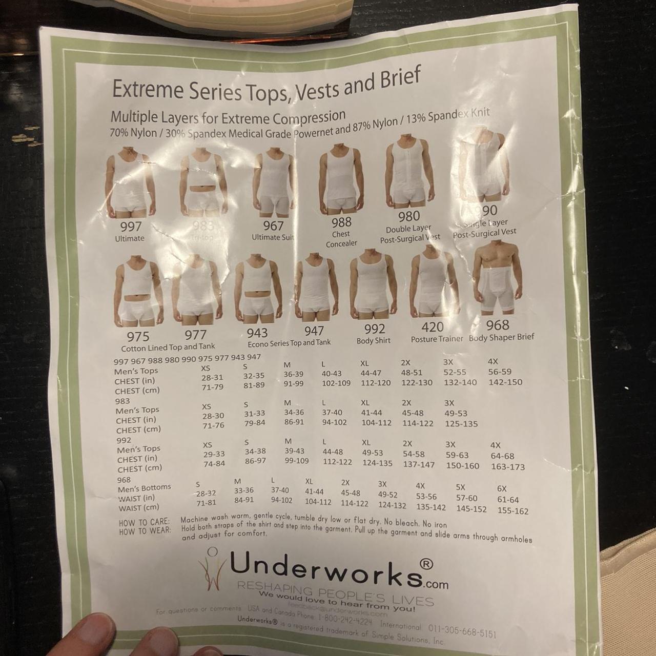 underworks chest binder size L, never worn!... Depop