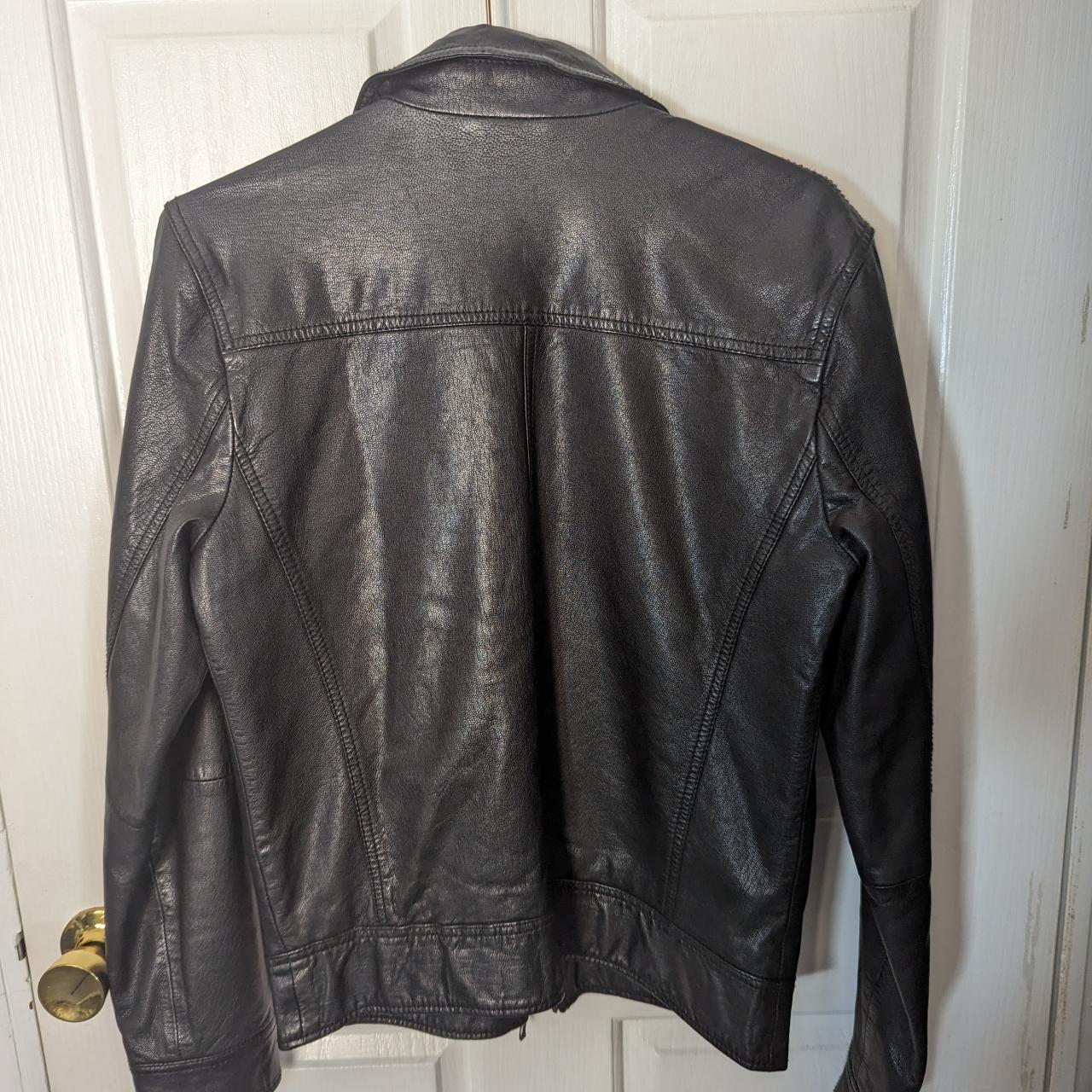 Nudie real lambskin leather jacket. Great condition,... - Depop