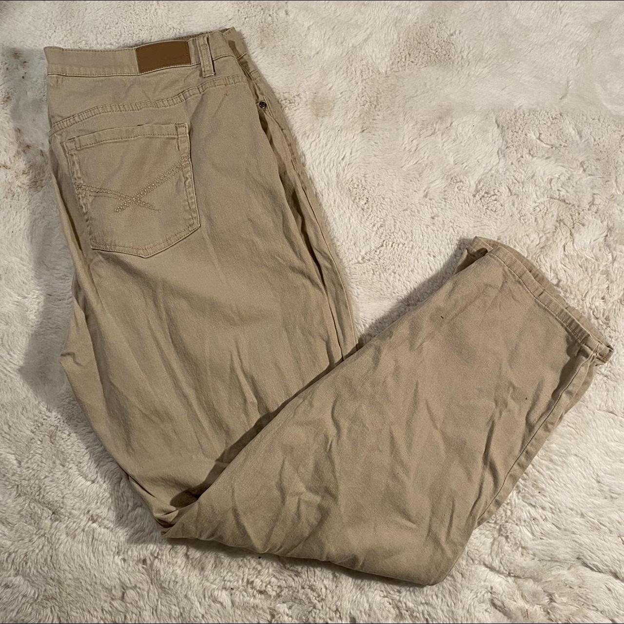 Men's Tan and Cream Trousers | Depop