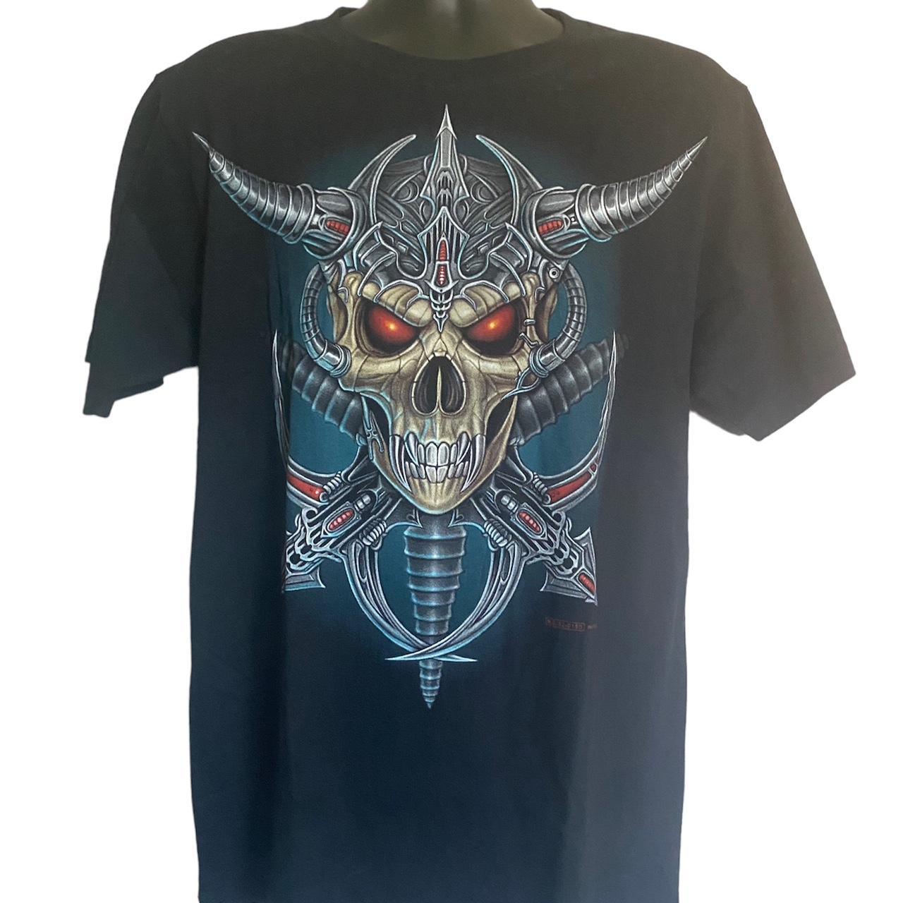 Rare 2008 affliction skull with armor, Size is Large...