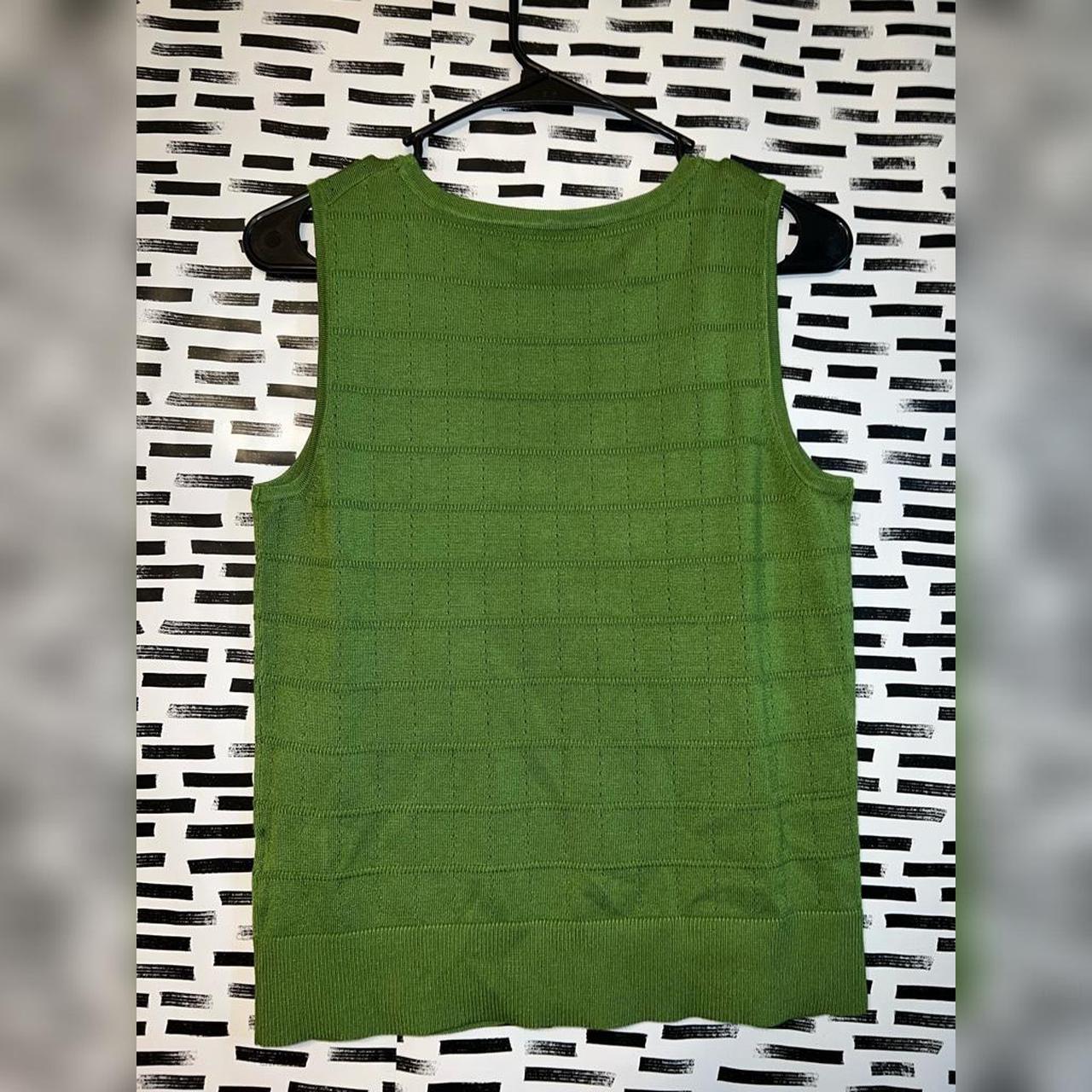 Cable & Gauge Women's Green Vest Depop