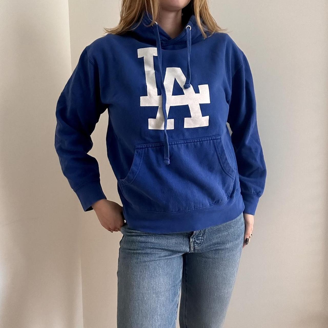 VINTAGE BLUE 2003 LOS ANGELES DODGERS HOODIE, BOUGHT - Depop