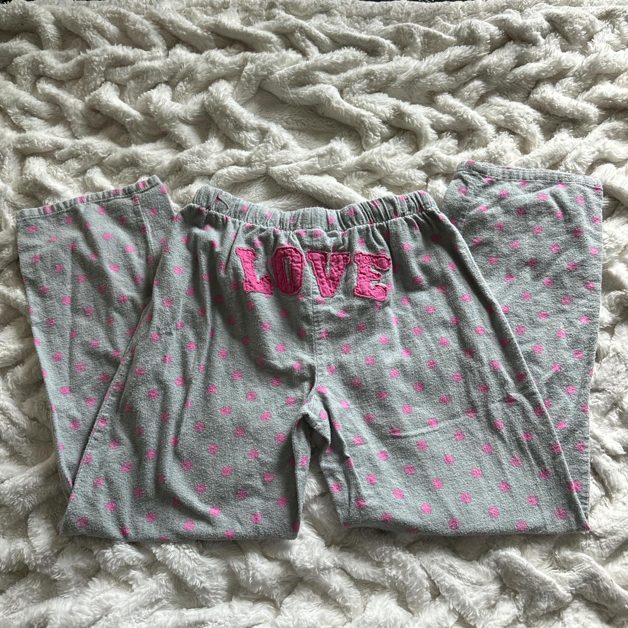 Emme Jordan Love polka dot sweatpants with pink bow... - Depop